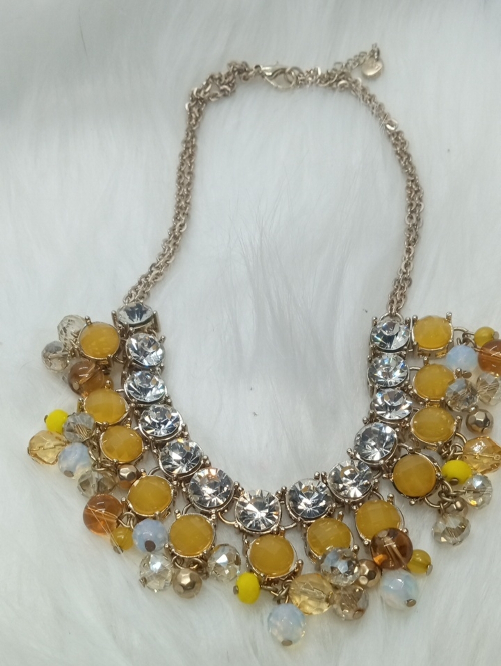LOFT BEDAZZLED STAEMENT NECKLACE